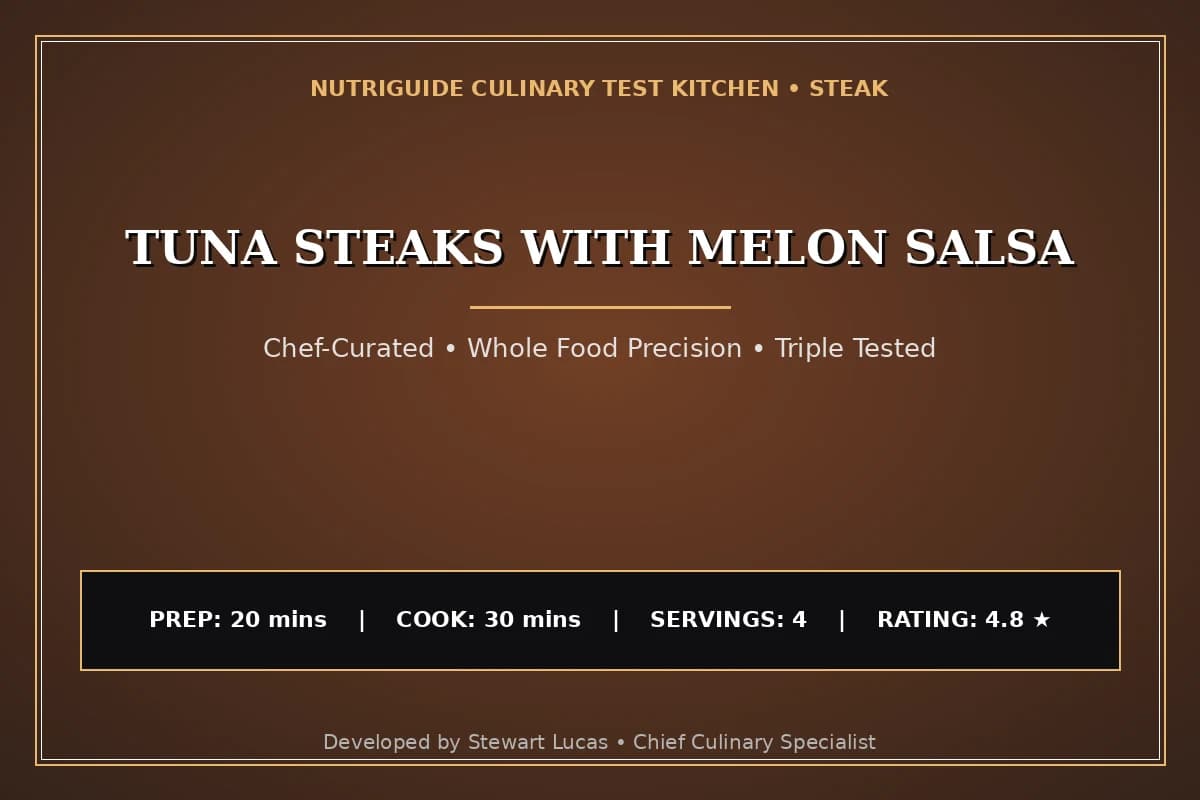 Tuna Steaks With Melon Salsa