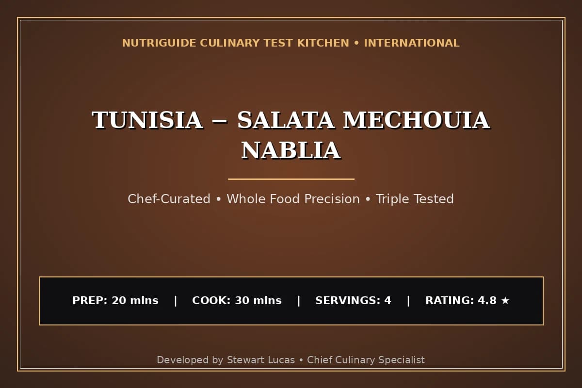 Tunisia − Salata Mechouia Nablia