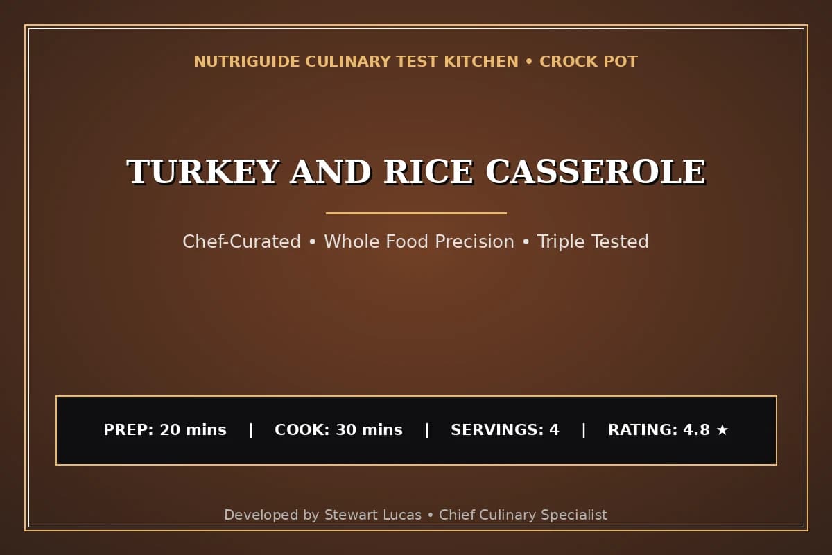 Turkey And Rice Casserole