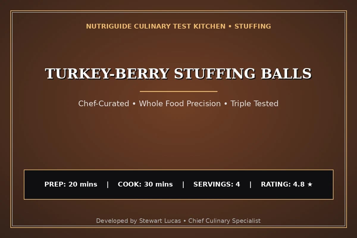 Turkey-Berry Stuffing Balls