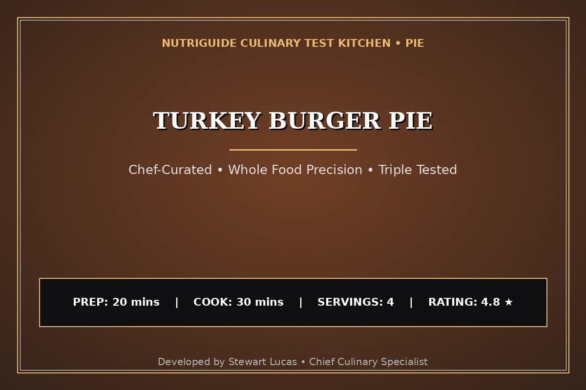 Turkey Burger Pie