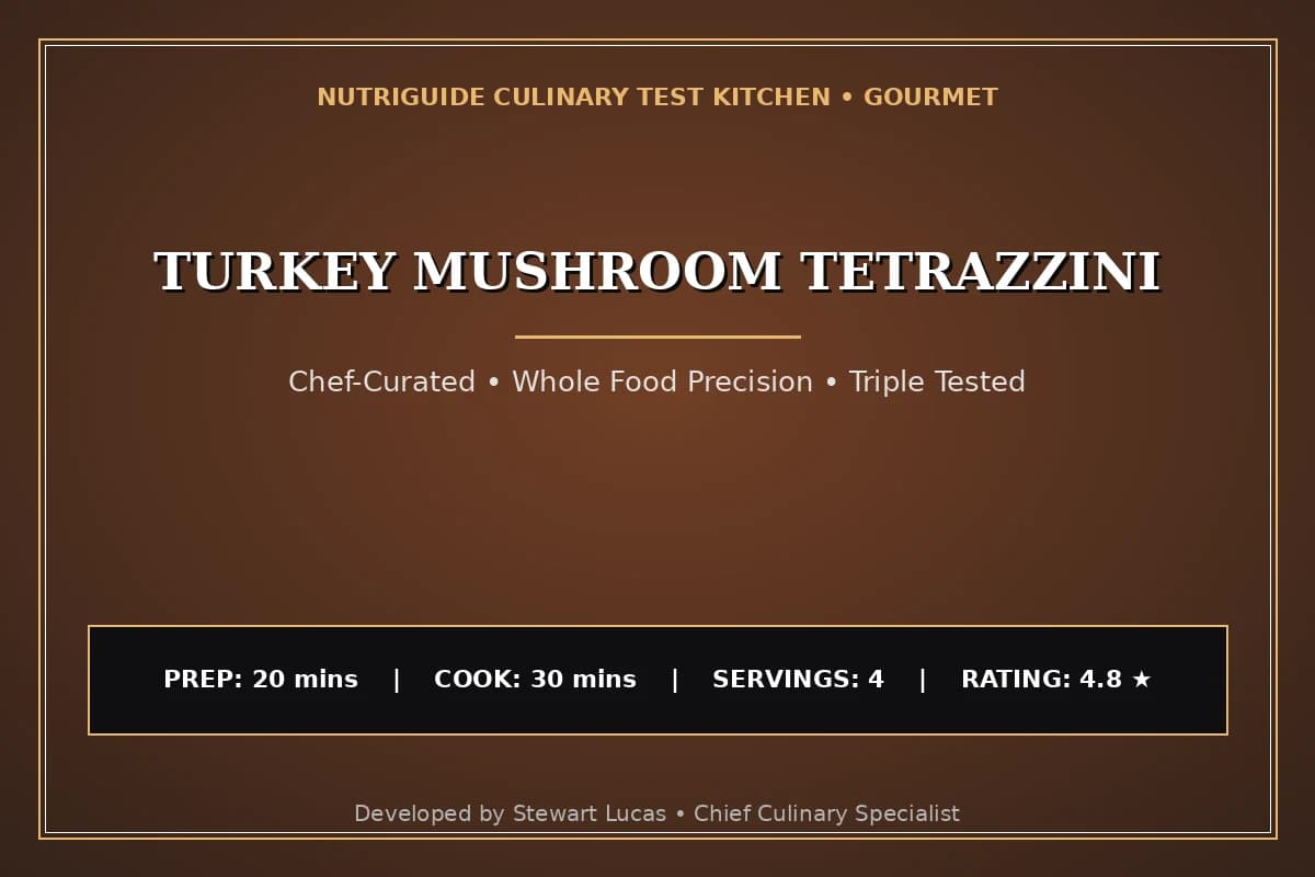 Turkey Mushroom Tetrazzini