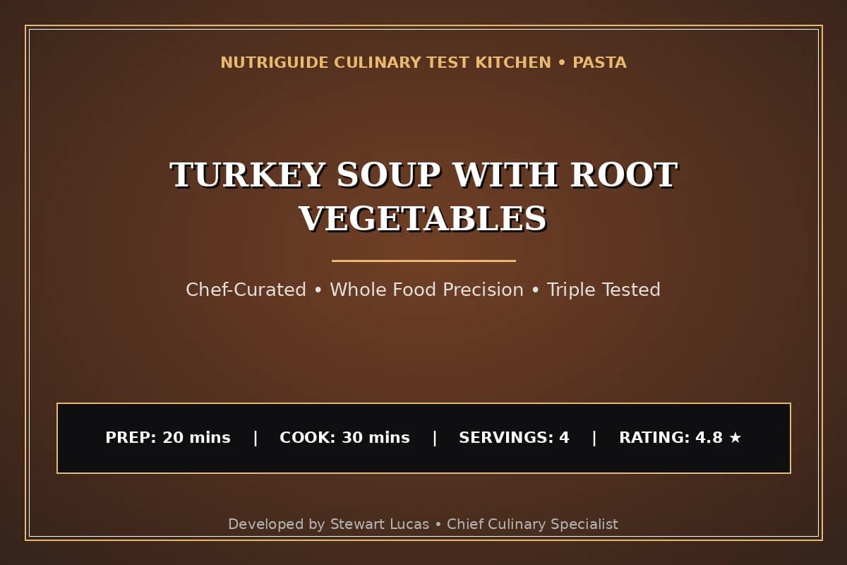 Turkey Soup With Root Vegetables