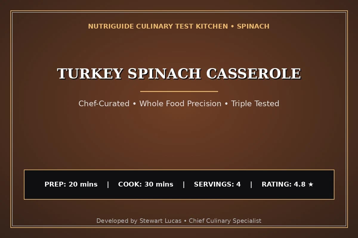 Turkey Spinach Casserole