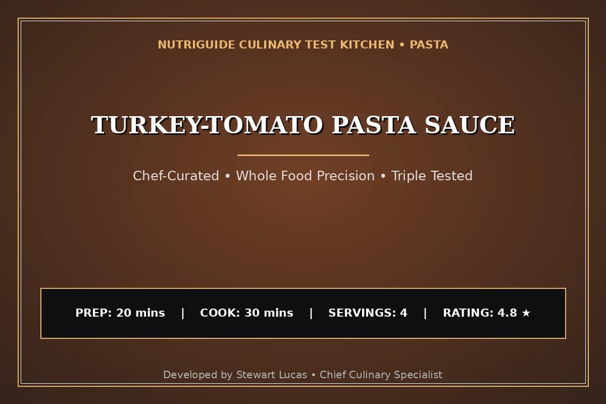 Turkey-Tomato Pasta Sauce