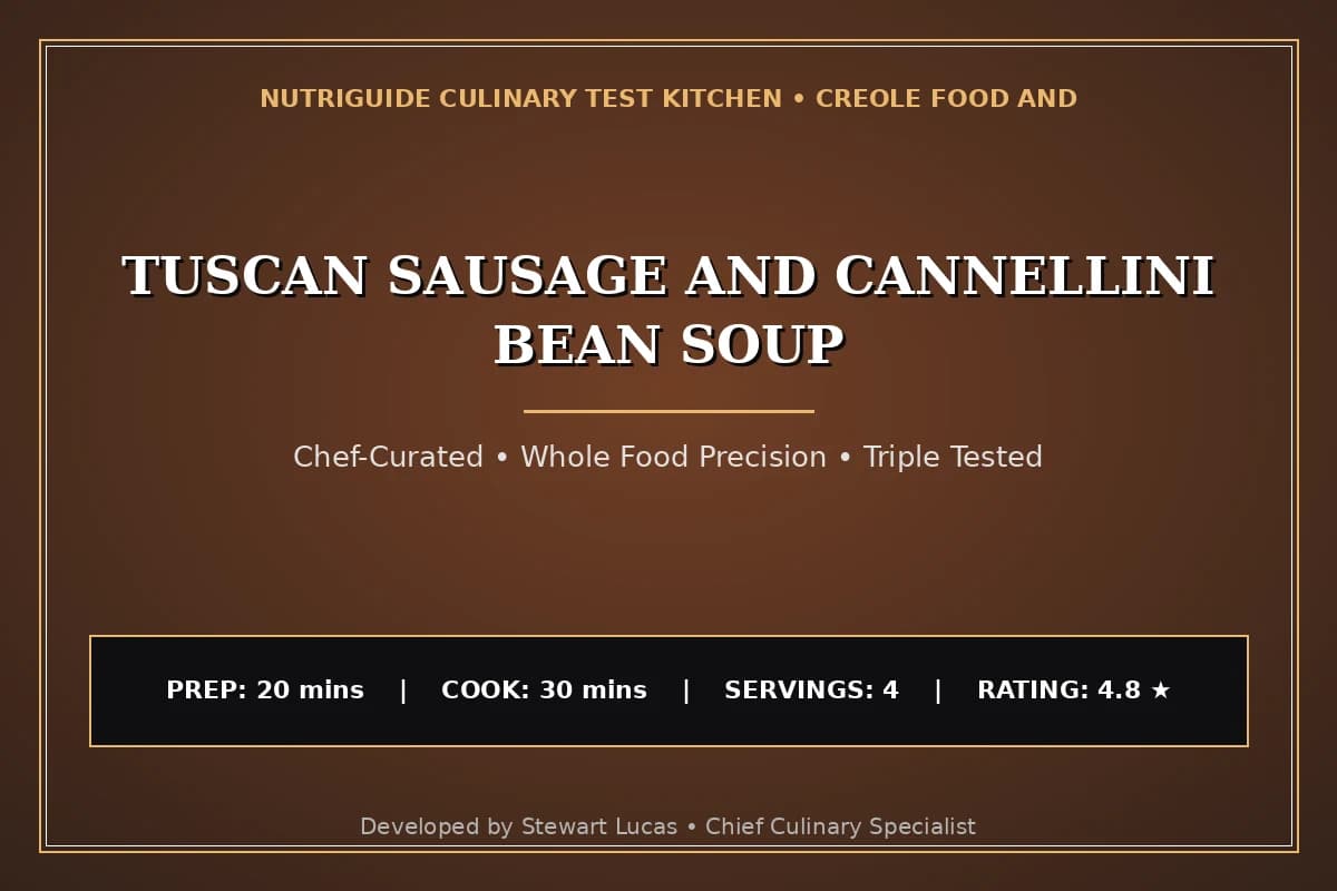 Tuscan Sausage And Cannellini Bean Soup