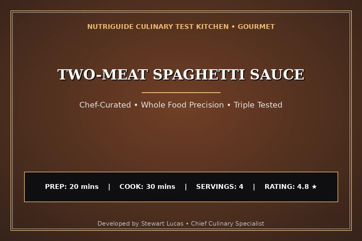 Two-Meat Spaghetti Sauce