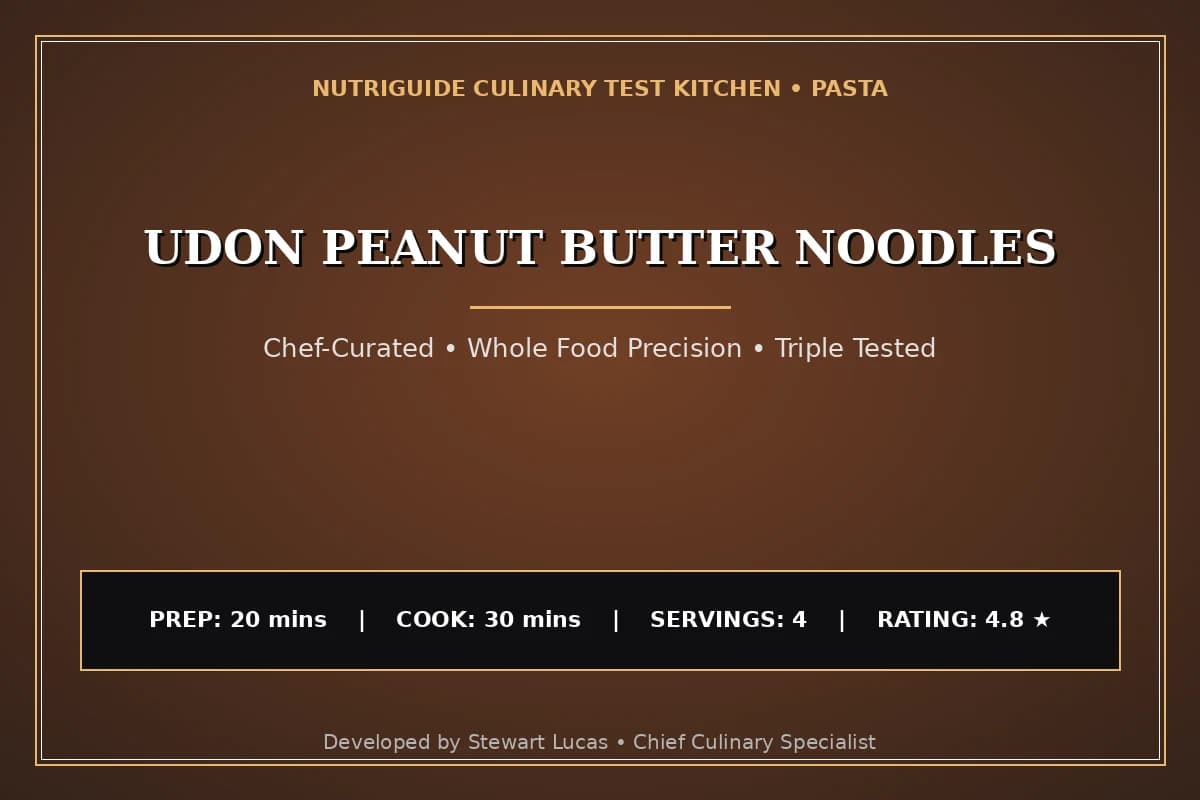 Udon Peanut Butter Noodles