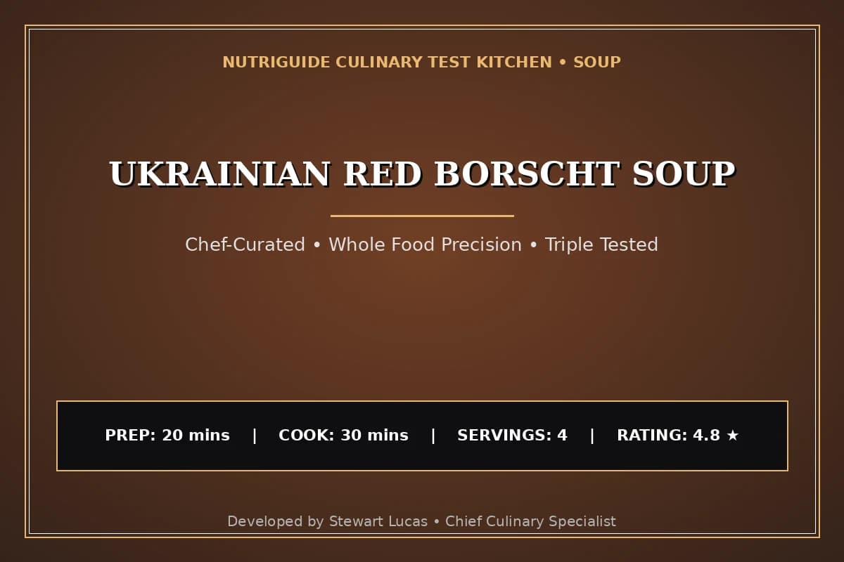 Ukrainian Red Borscht Soup
