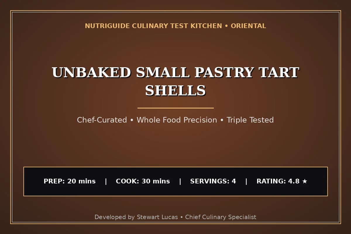 Unbaked Small Pastry Tart Shells