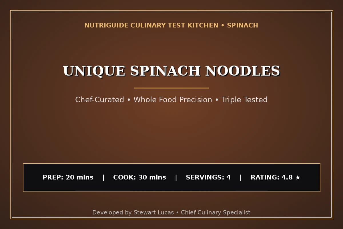 Unique Spinach Noodles