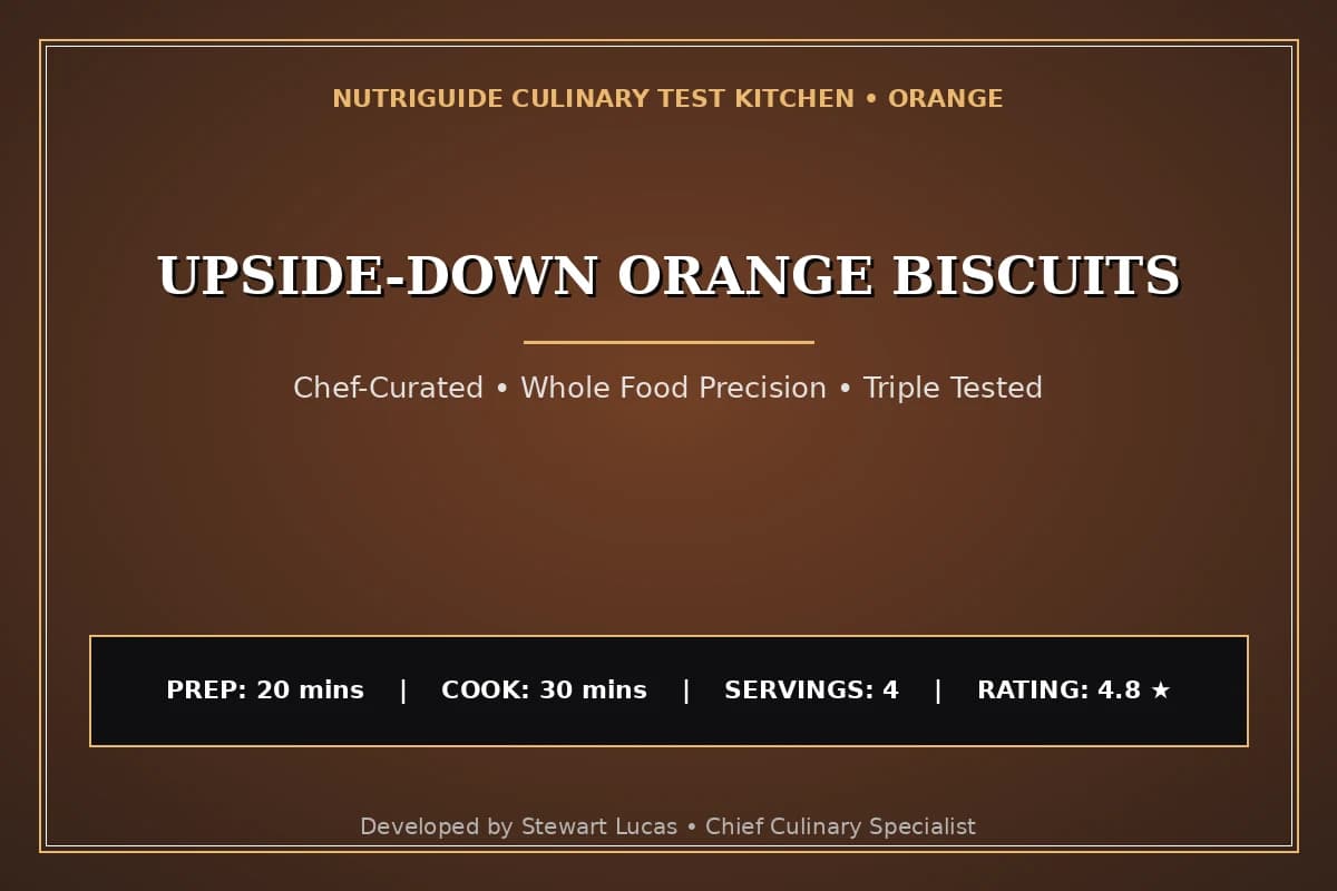 Upside-Down Orange Biscuits