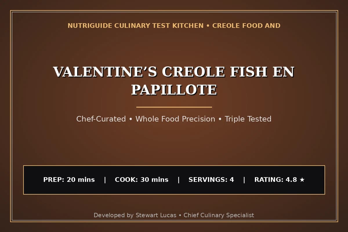 Valentine’S Creole Fish En Papillote