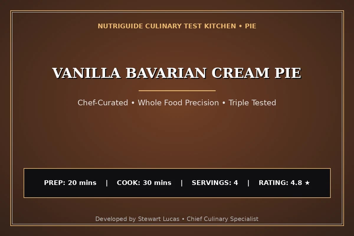 Vanilla Bavarian Cream Pie
