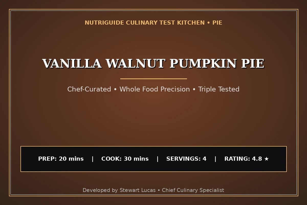Vanilla Walnut Pumpkin Pie
