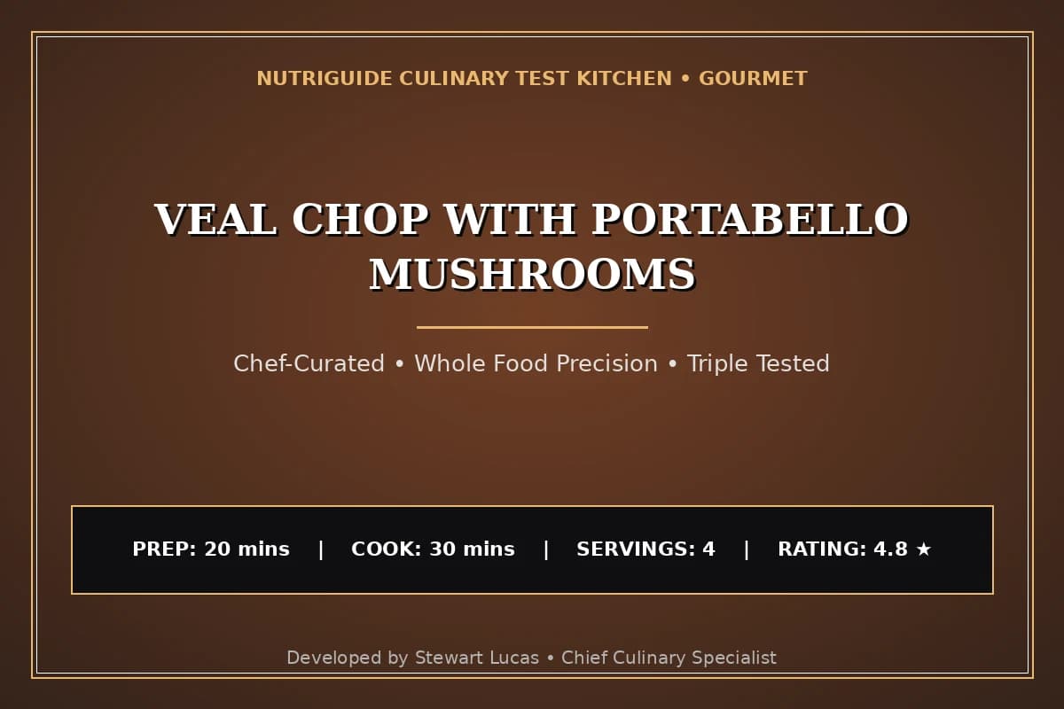 Veal Chop With Portabello Mushrooms