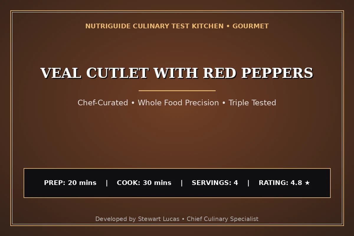 Veal Cutlet With Red Peppers