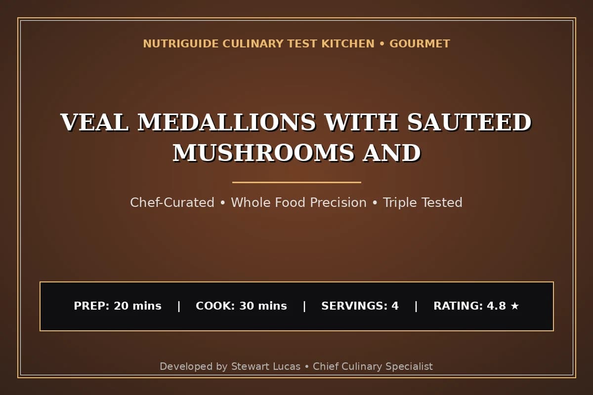 Veal Medallions With Sauteed Mushrooms And