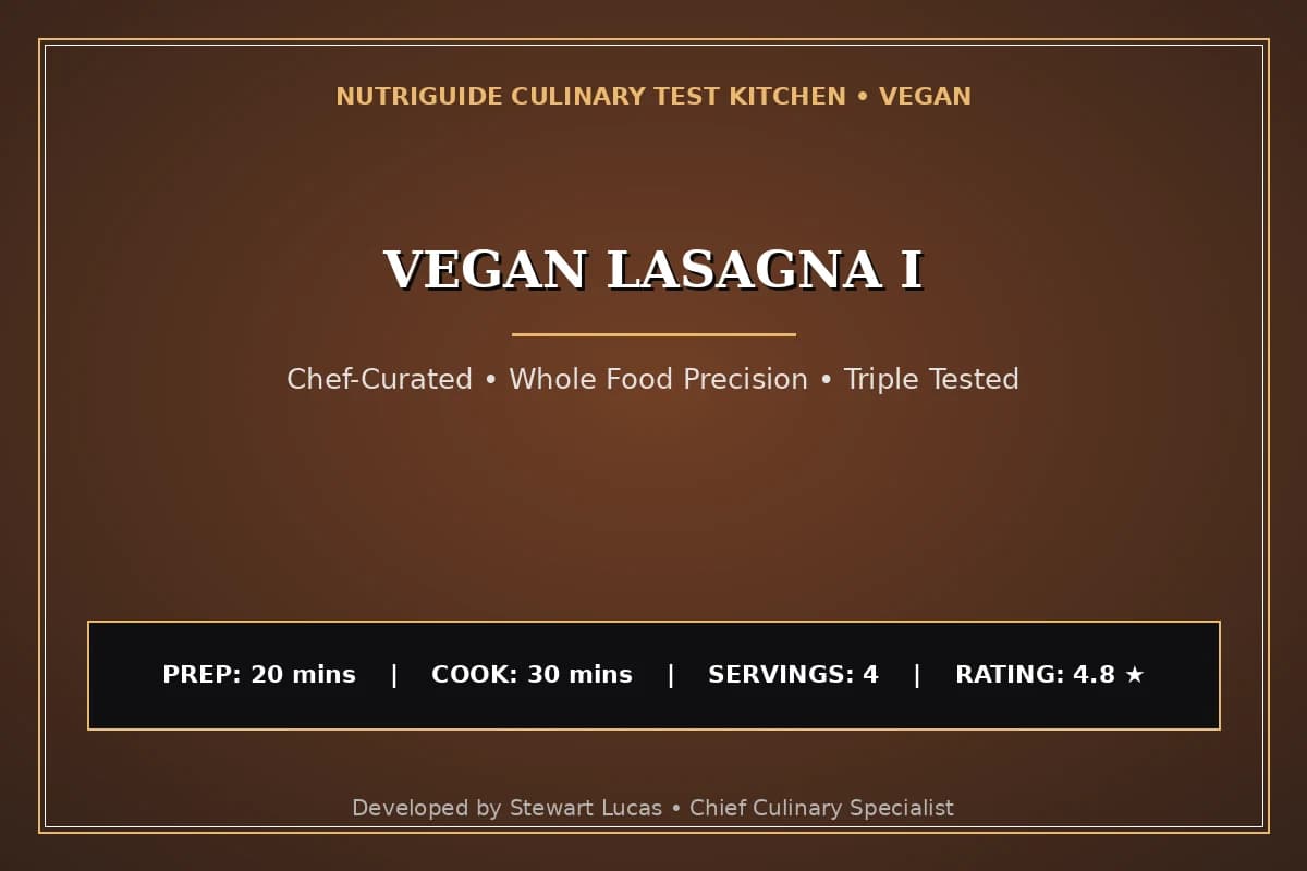 Vegan Lasagna I