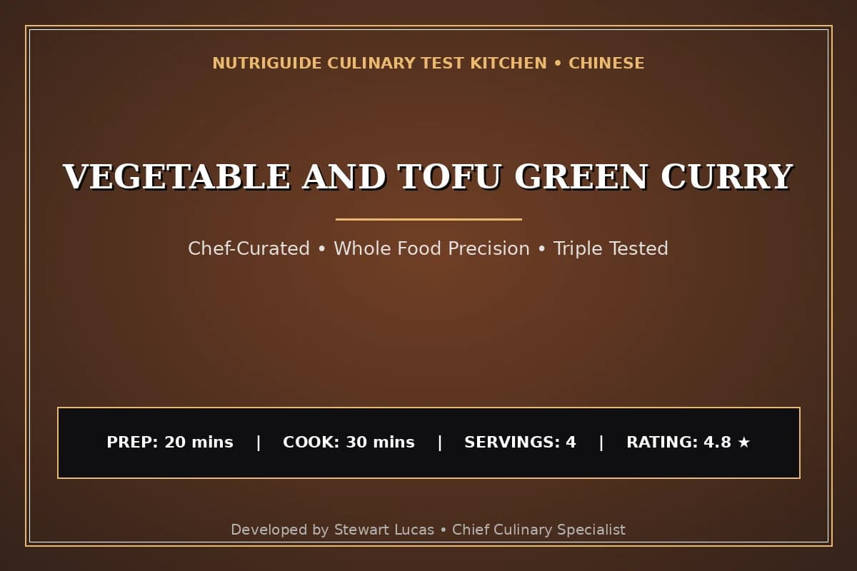 Vegetable And Tofu Green Curry