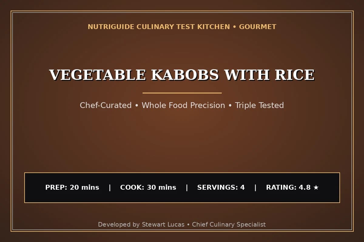 Vegetable Kabobs With Rice
