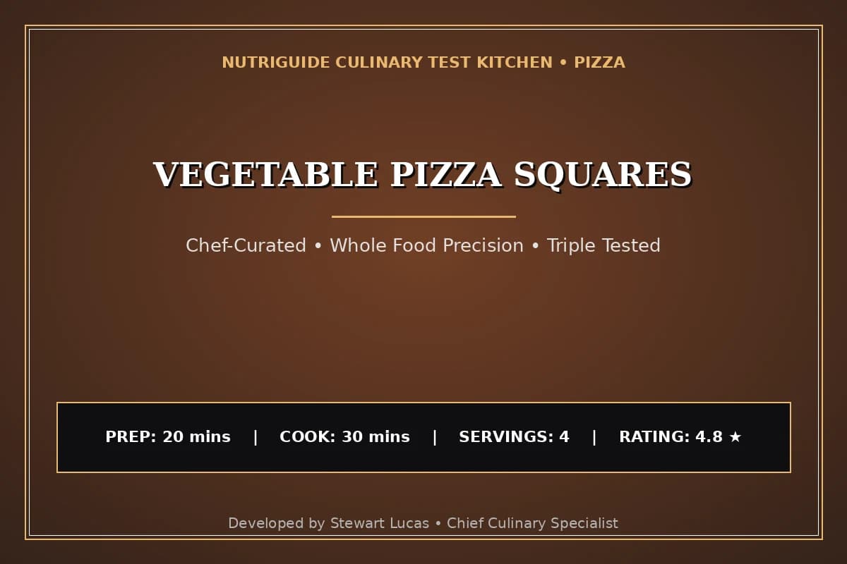 Vegetable Pizza Squares