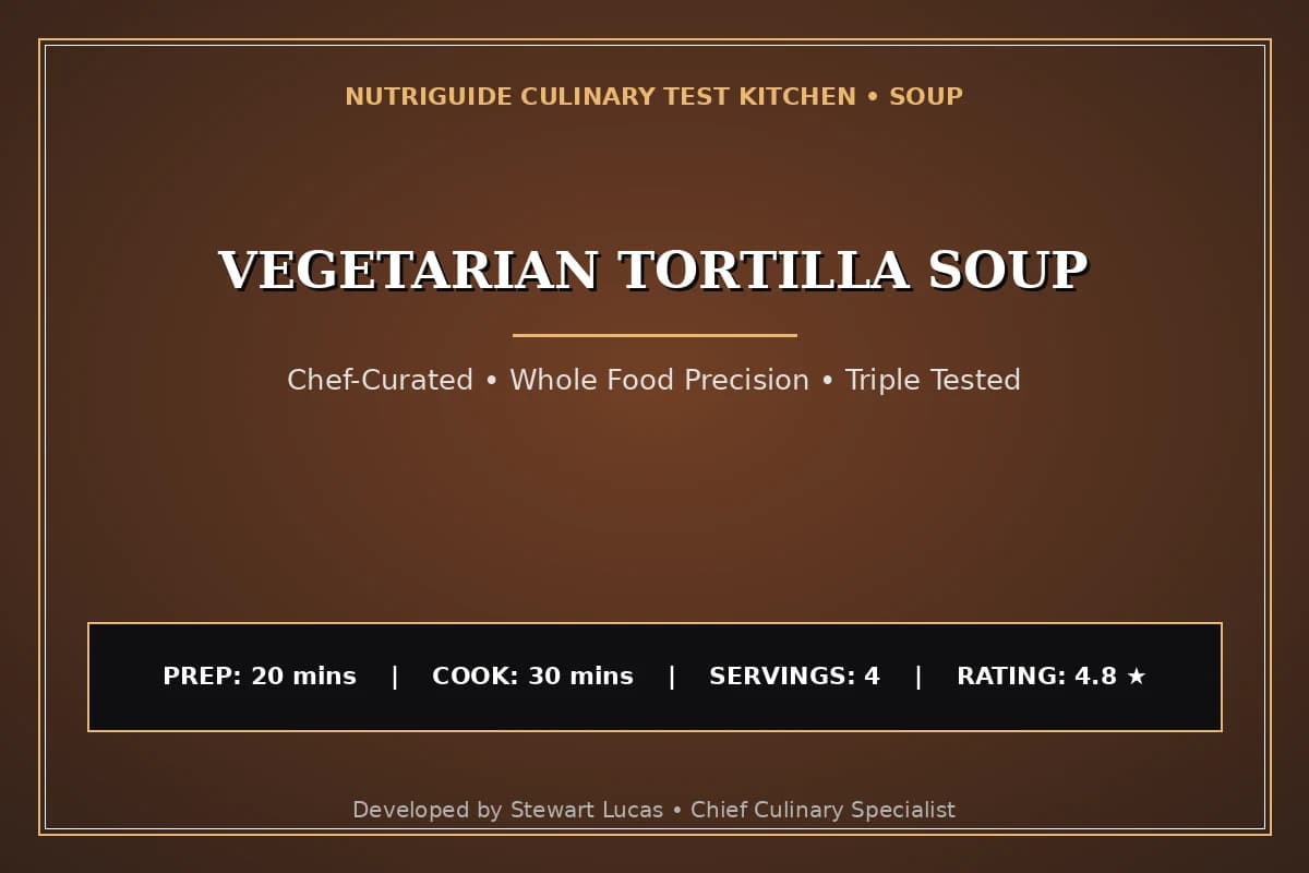 Vegetarian Tortilla Soup