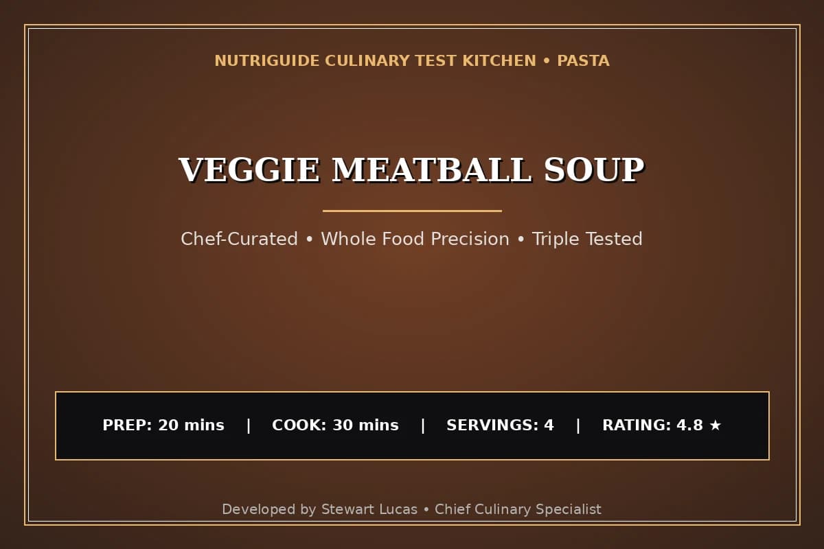 Veggie Meatball Soup