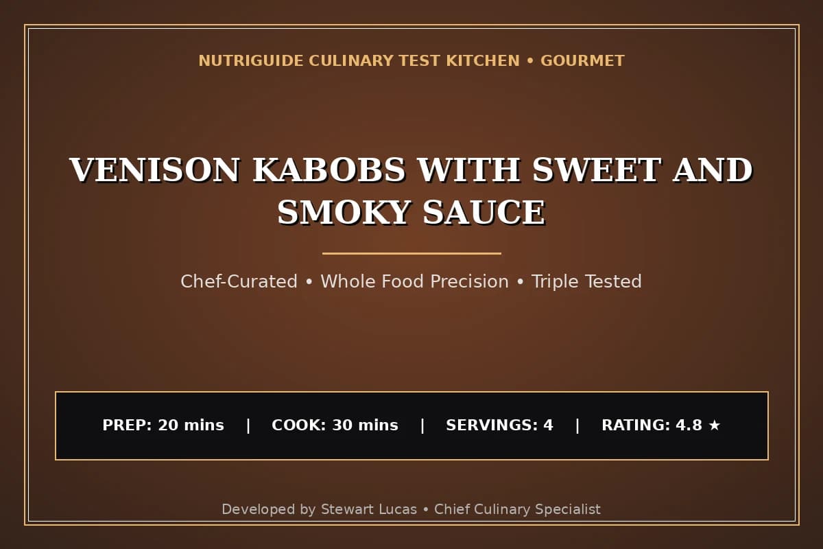 Venison Kabobs With Sweet And Smoky Sauce