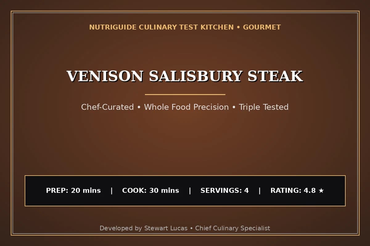 Venison Salisbury Steak