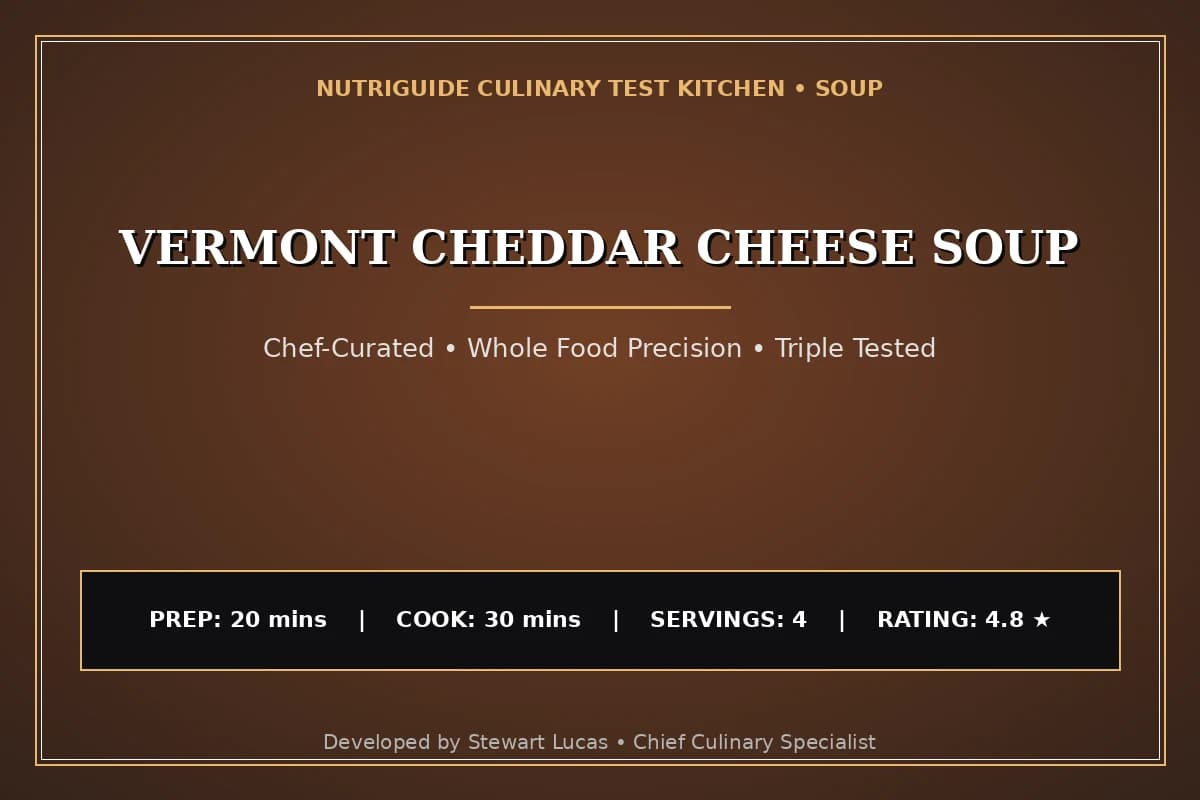 Vermont Cheddar Cheese Soup