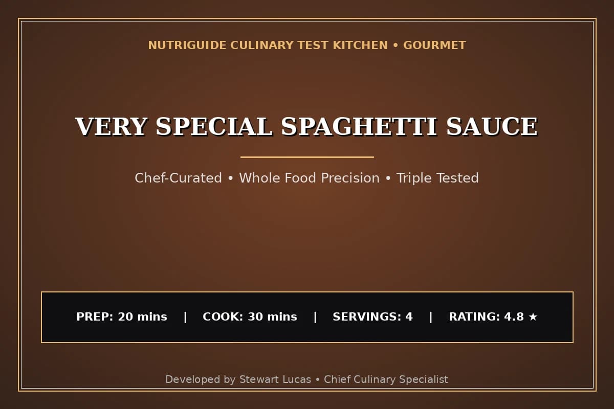 Very Special Spaghetti Sauce