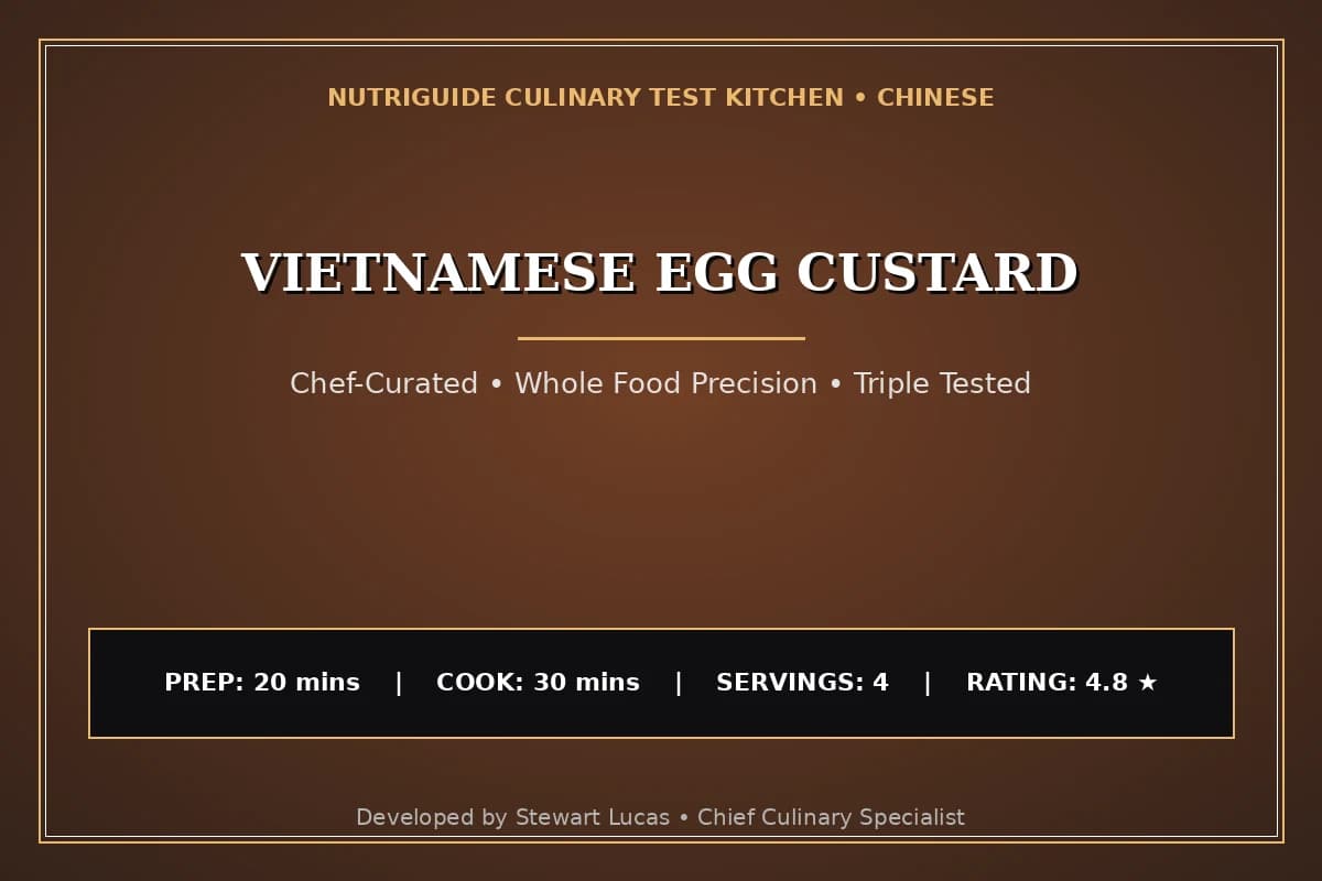 Vietnamese Egg Custard