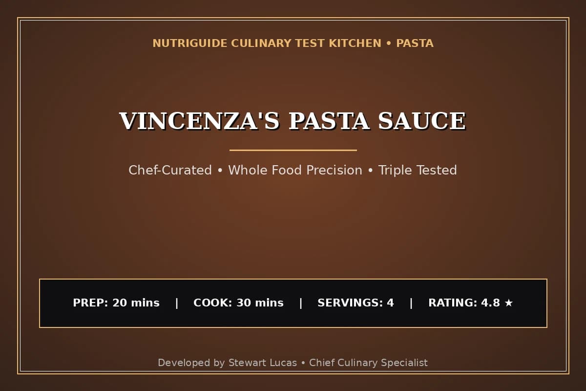 Vincenza'S Pasta Sauce
