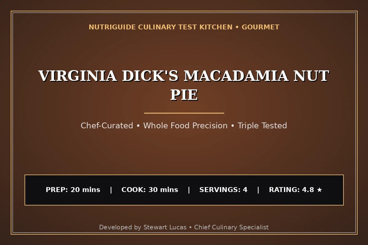 Virginia Dick'S Macadamia Nut Pie