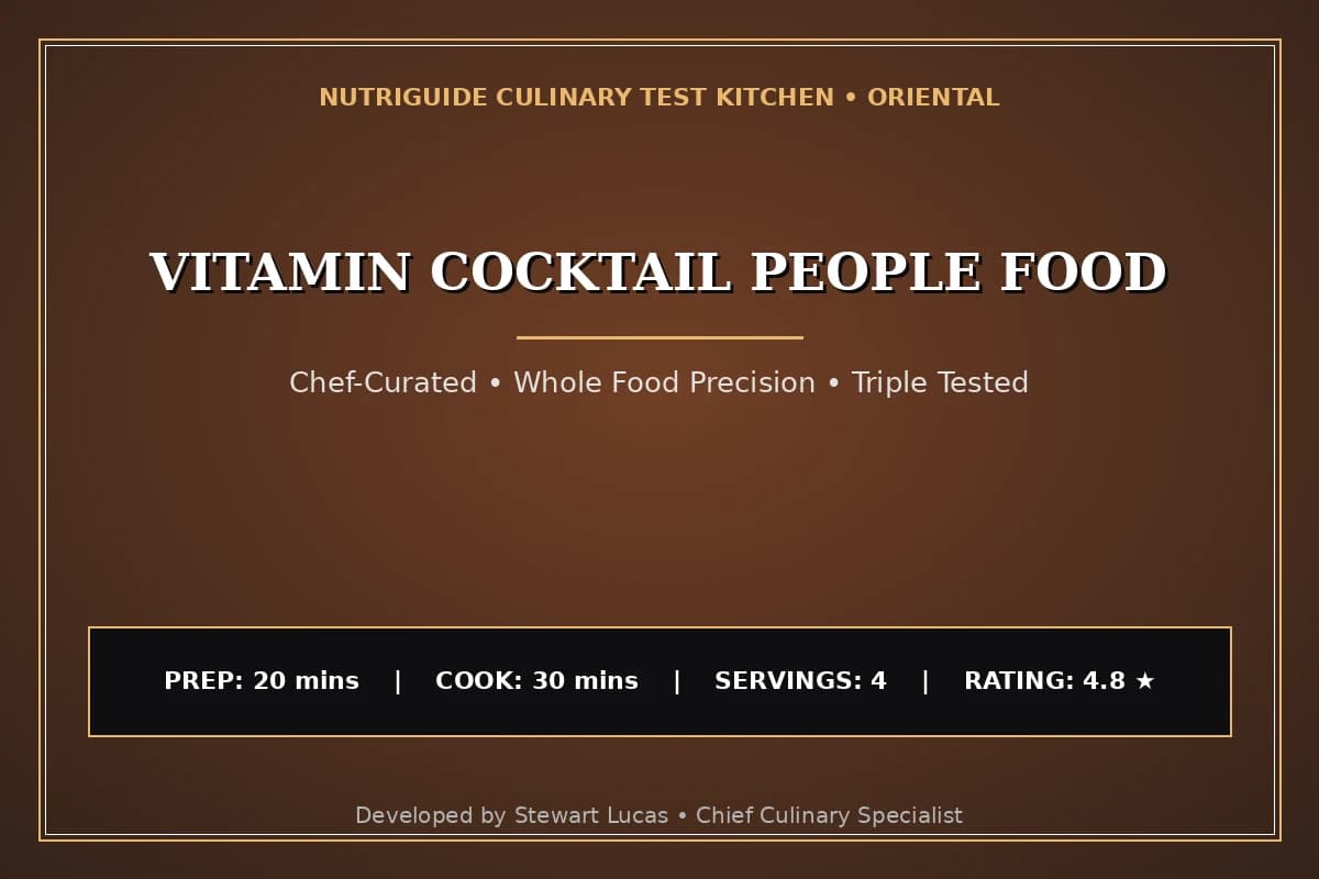 Vitamin Cocktail People Food