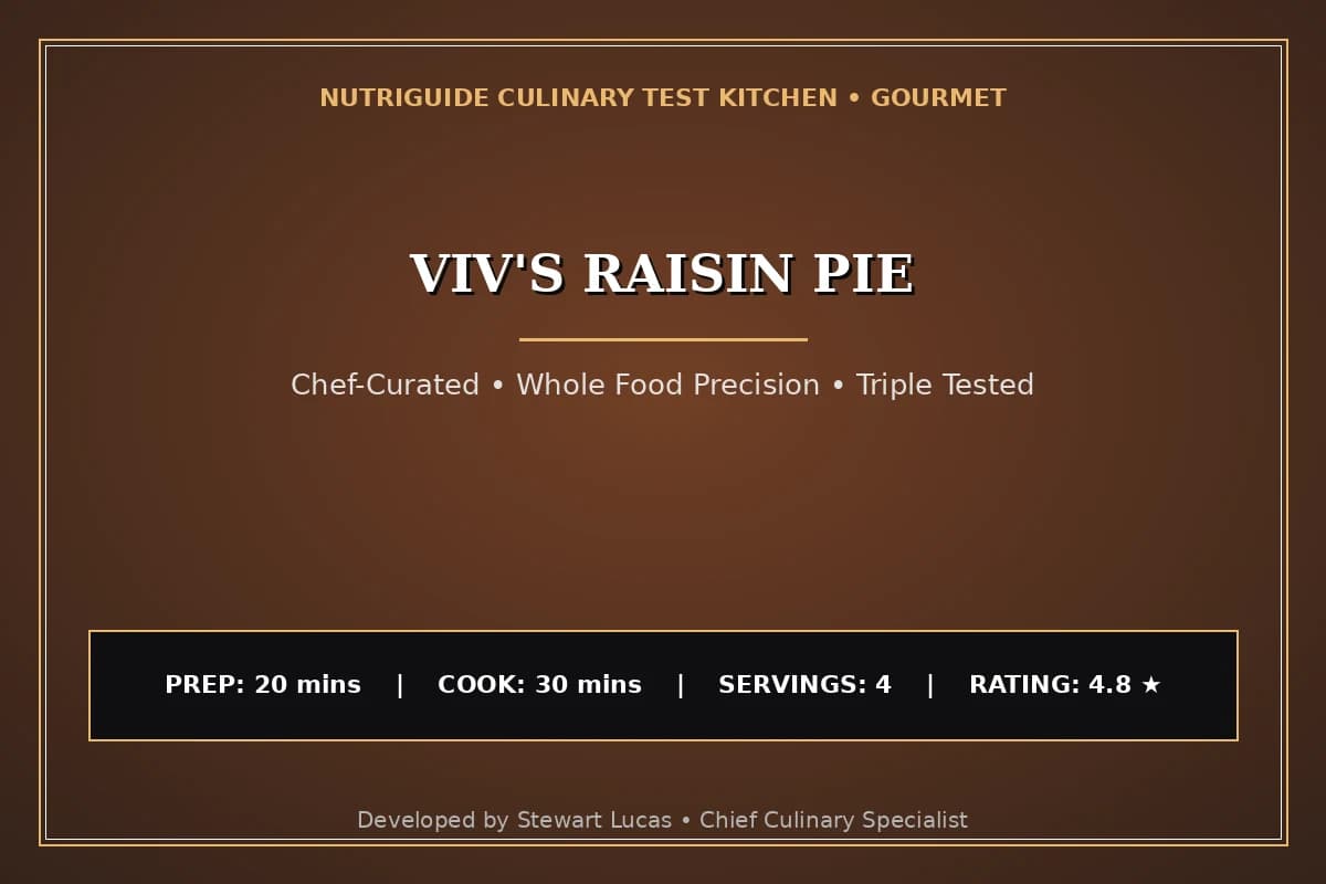 Viv'S Raisin Pie
