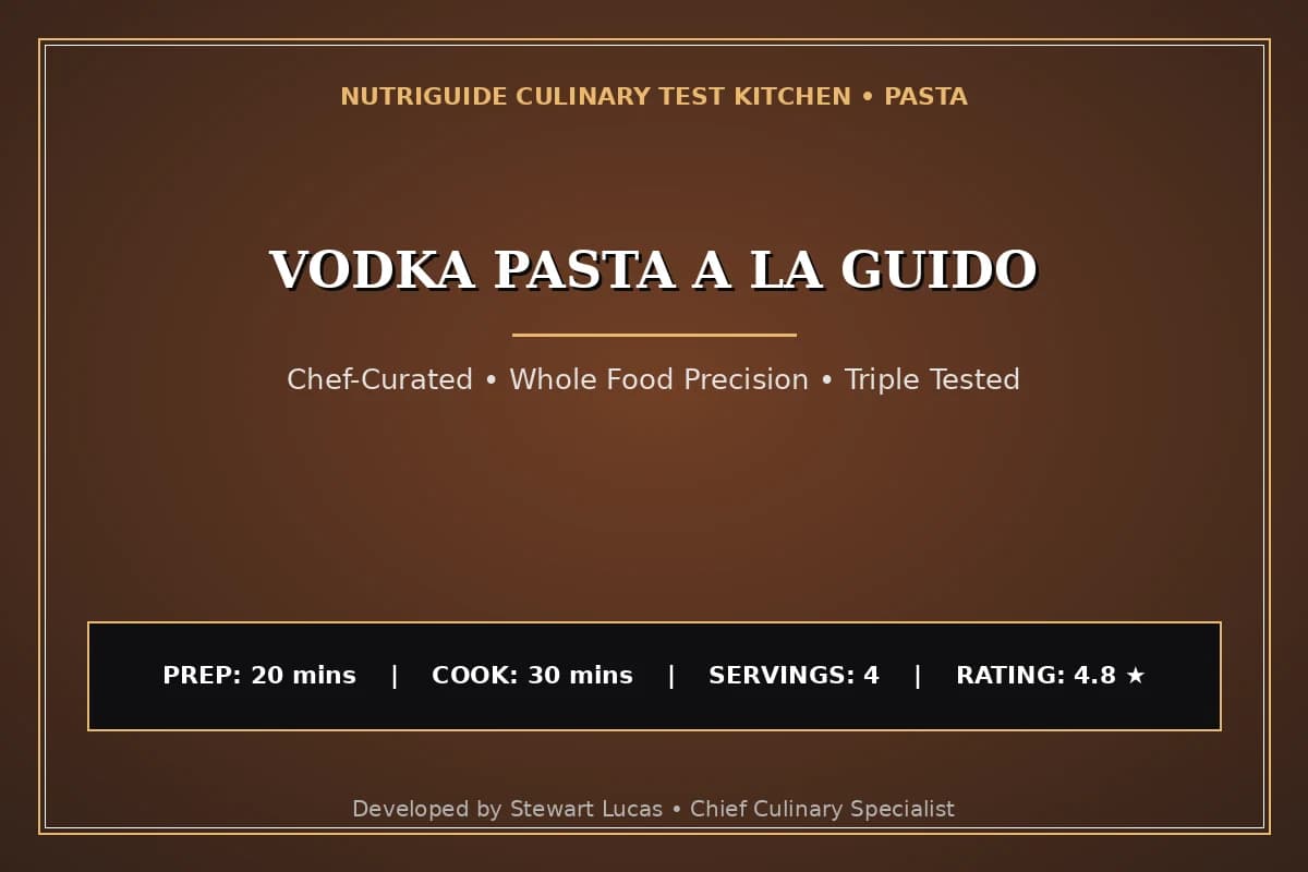 Vodka Pasta A La Guido