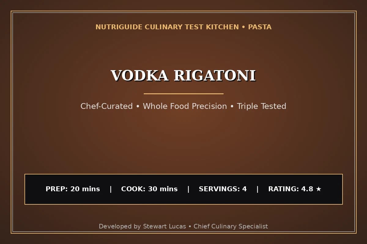 Vodka Rigatoni