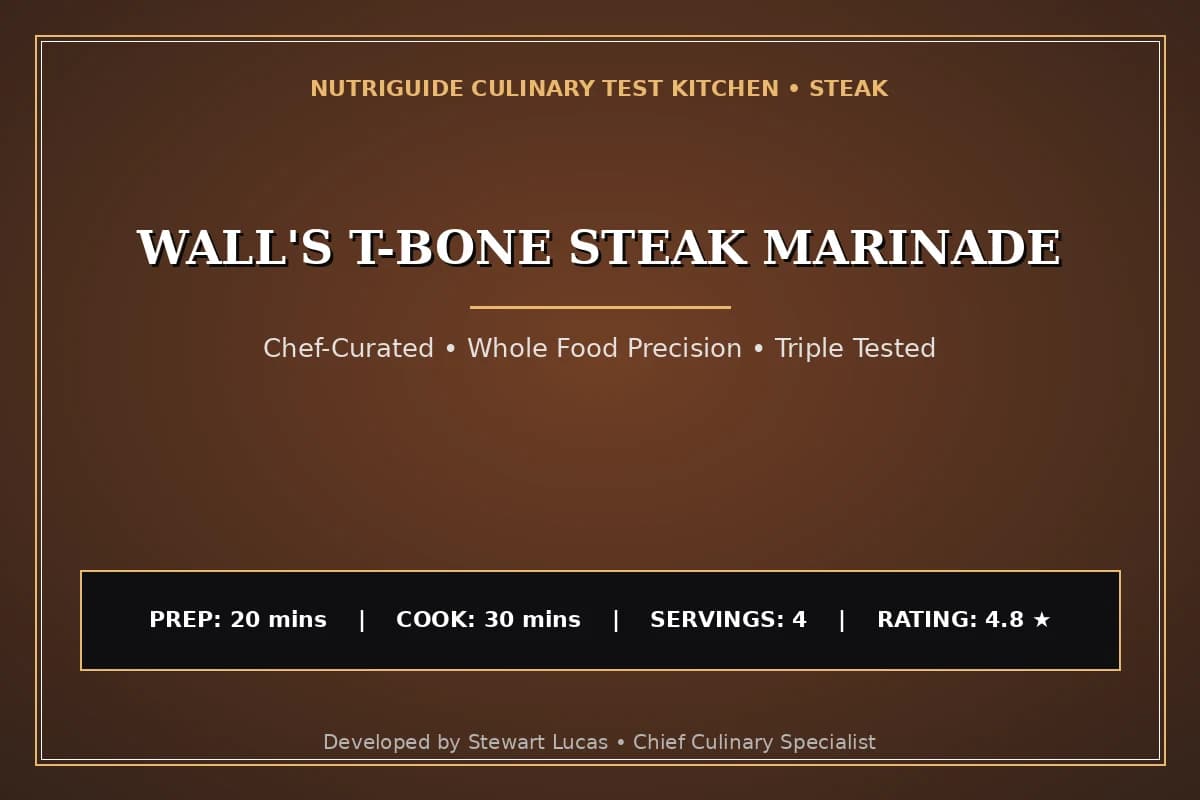 Wall'S T-Bone Steak Marinade