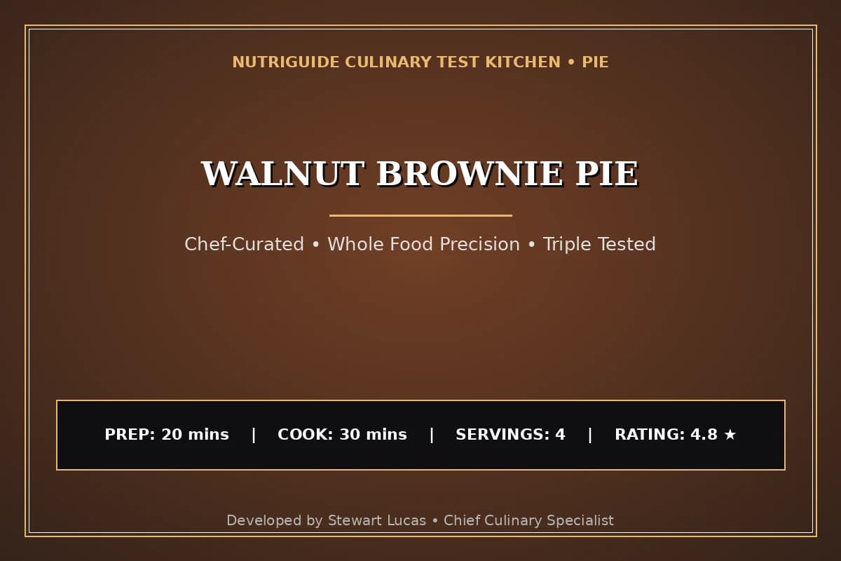 Walnut Brownie Pie