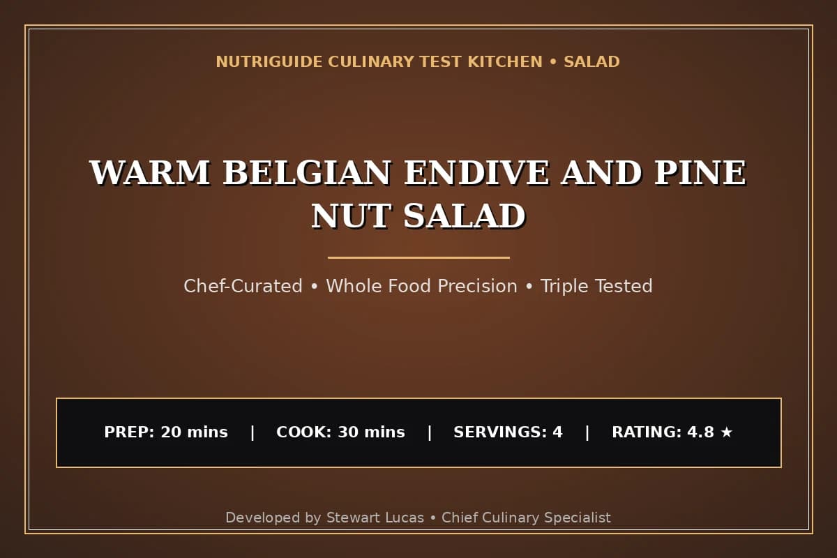 Warm Belgian Endive And Pine Nut Salad
