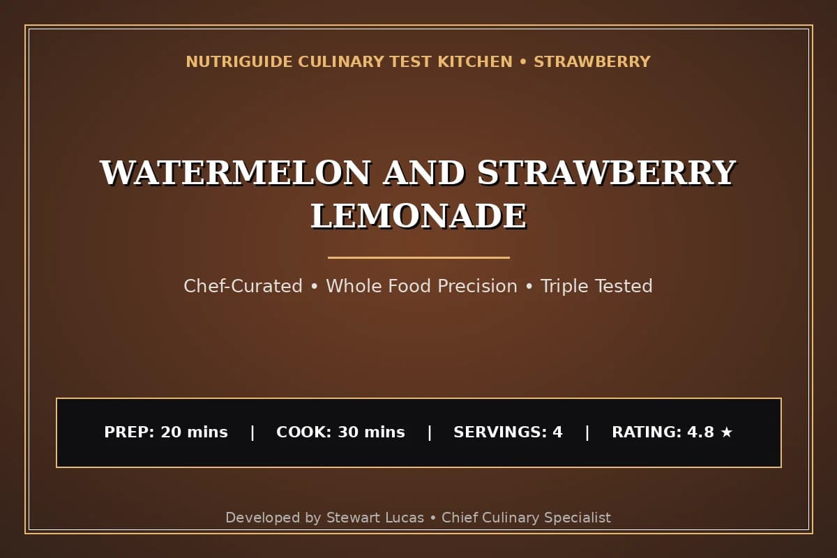 Watermelon And Strawberry Lemonade