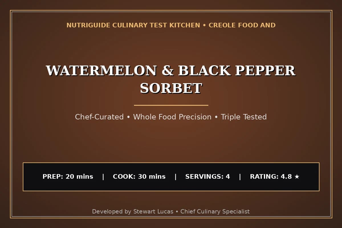 Watermelon & Black Pepper Sorbet