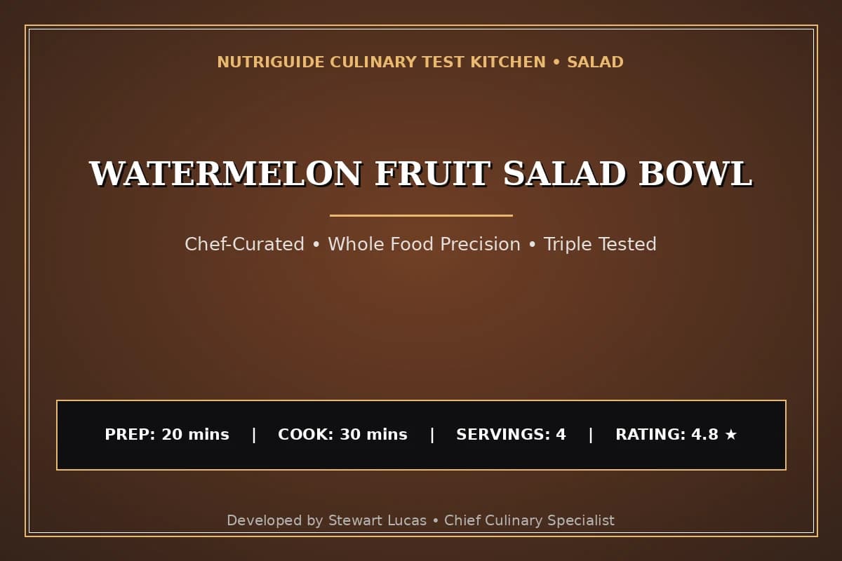 Watermelon Fruit Salad Bowl