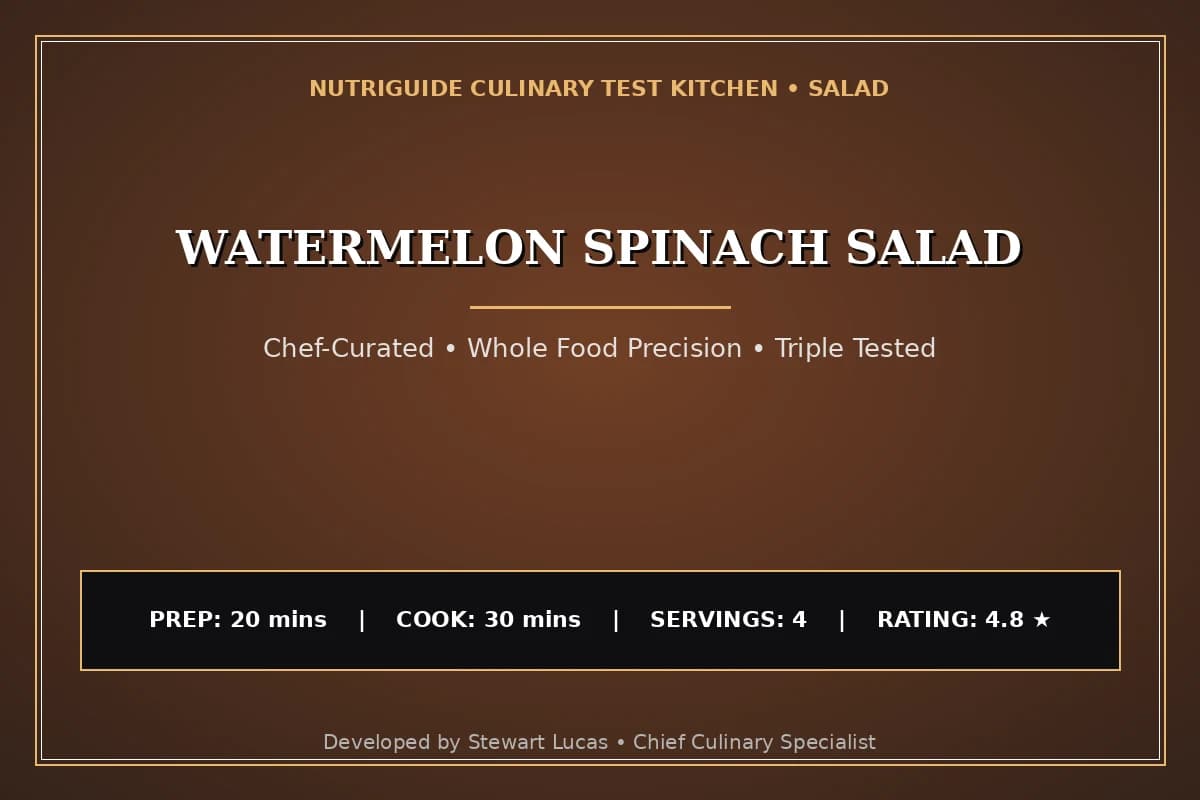 Watermelon Spinach Salad