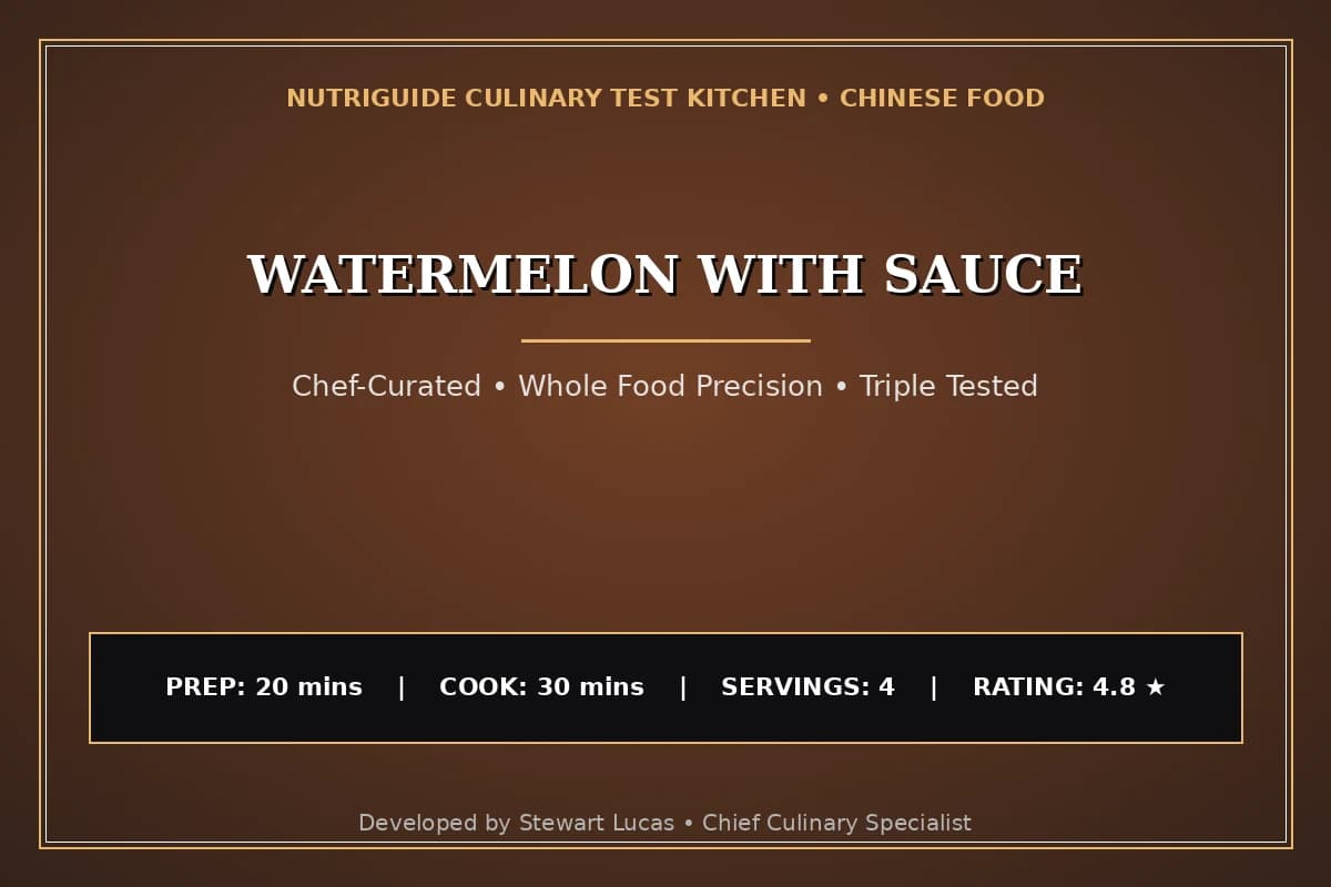 Watermelon With Sauce