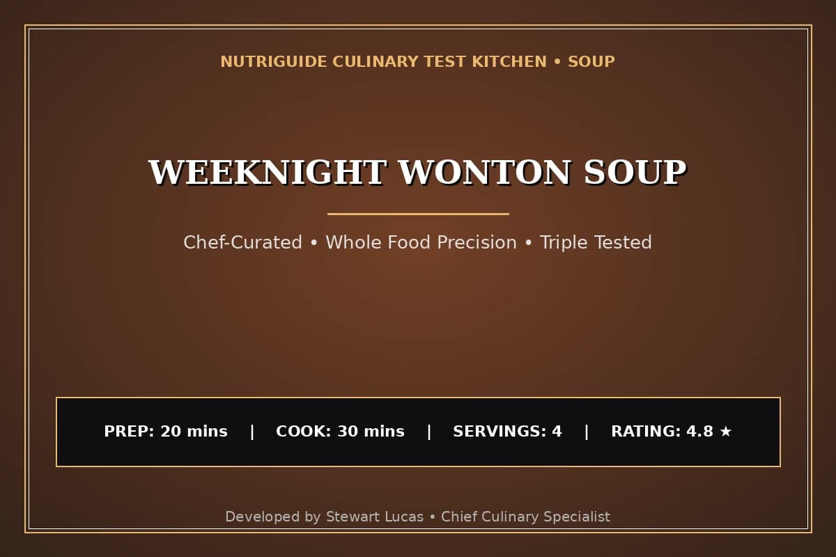 Weeknight Wonton Soup