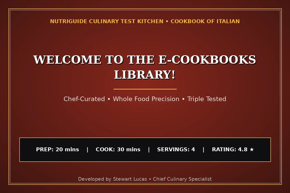 Welcome To The E-Cookbooks Library!