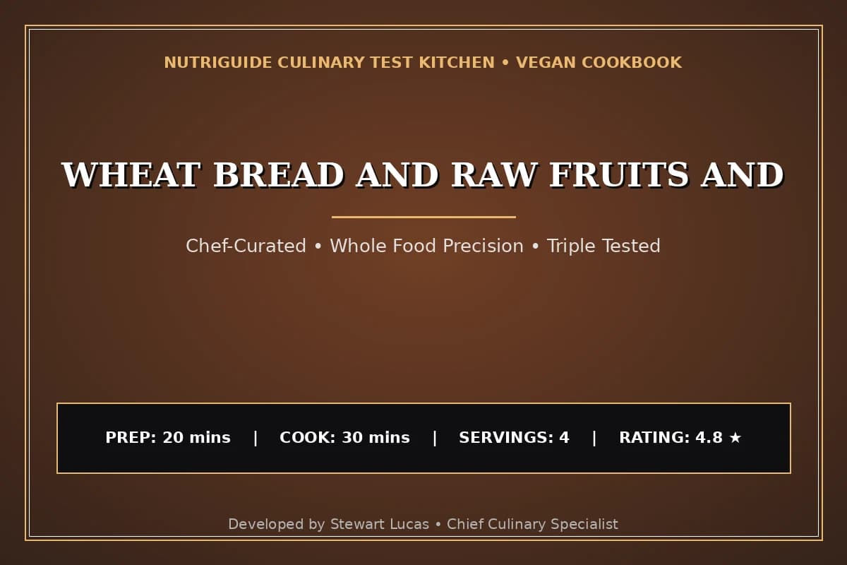Wheat Bread And Raw Fruits And